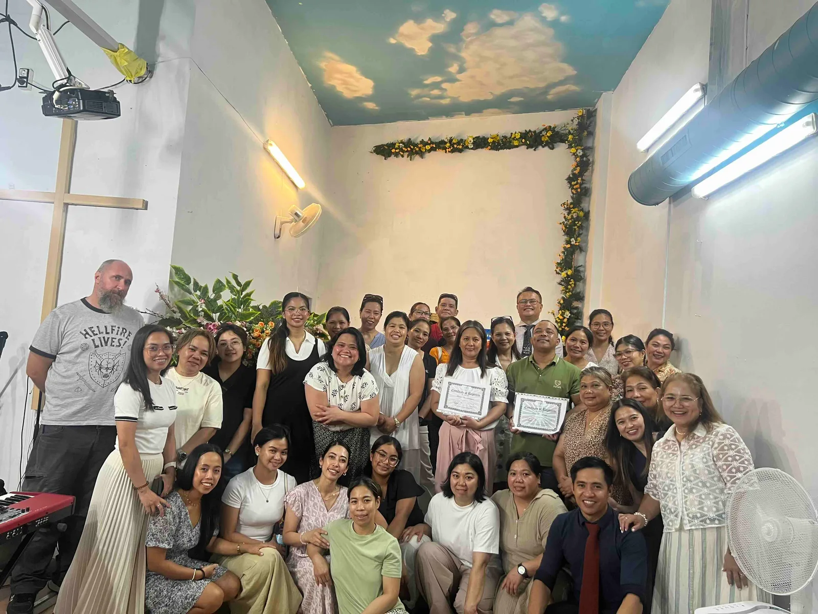 A group photograph of the BBMBC congregation